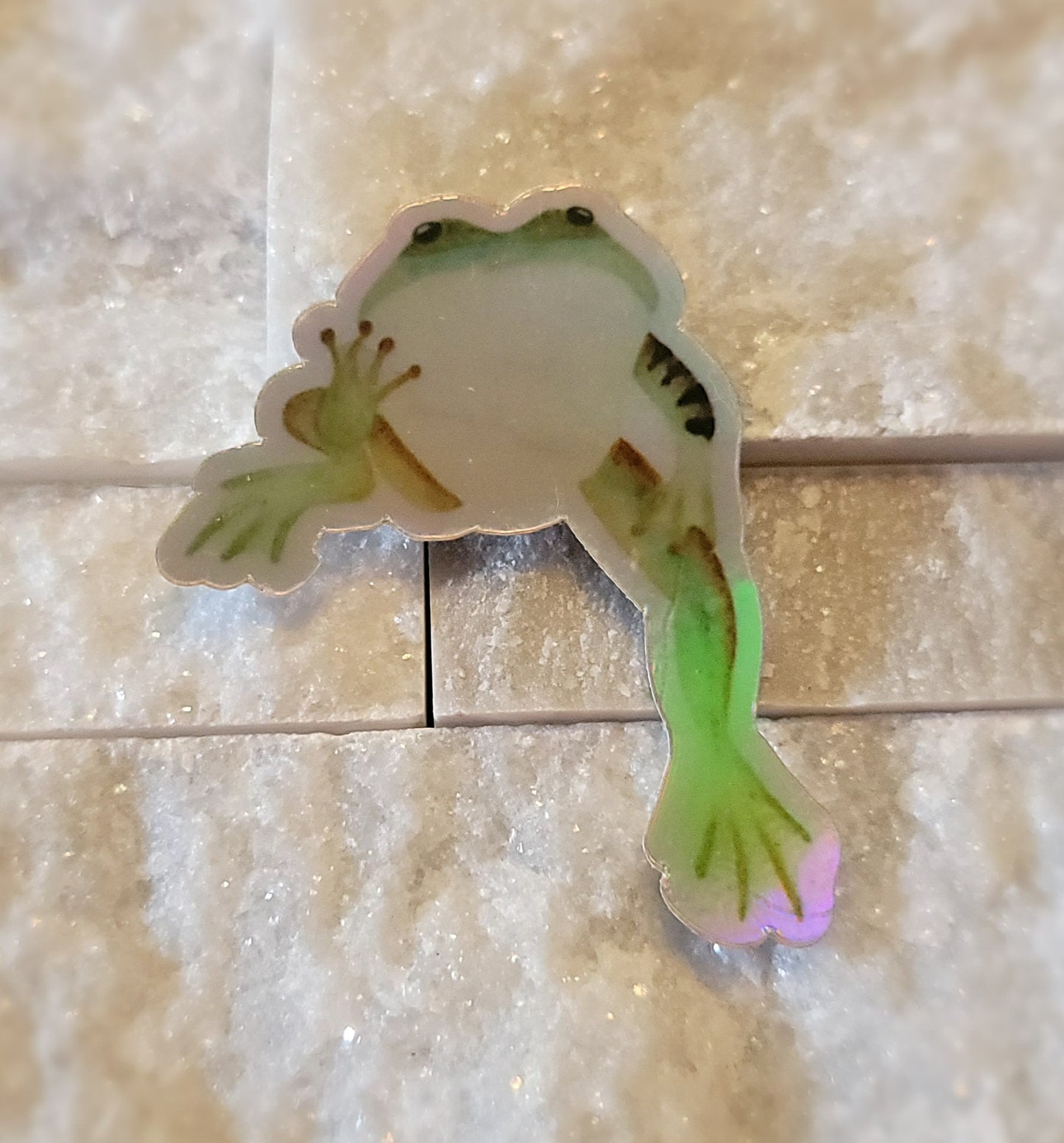Mac Frog Sticker *HOLOGRAPHIC
