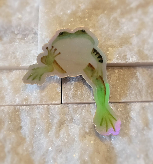 Mac Frog Sticker *HOLOGRAPHIC