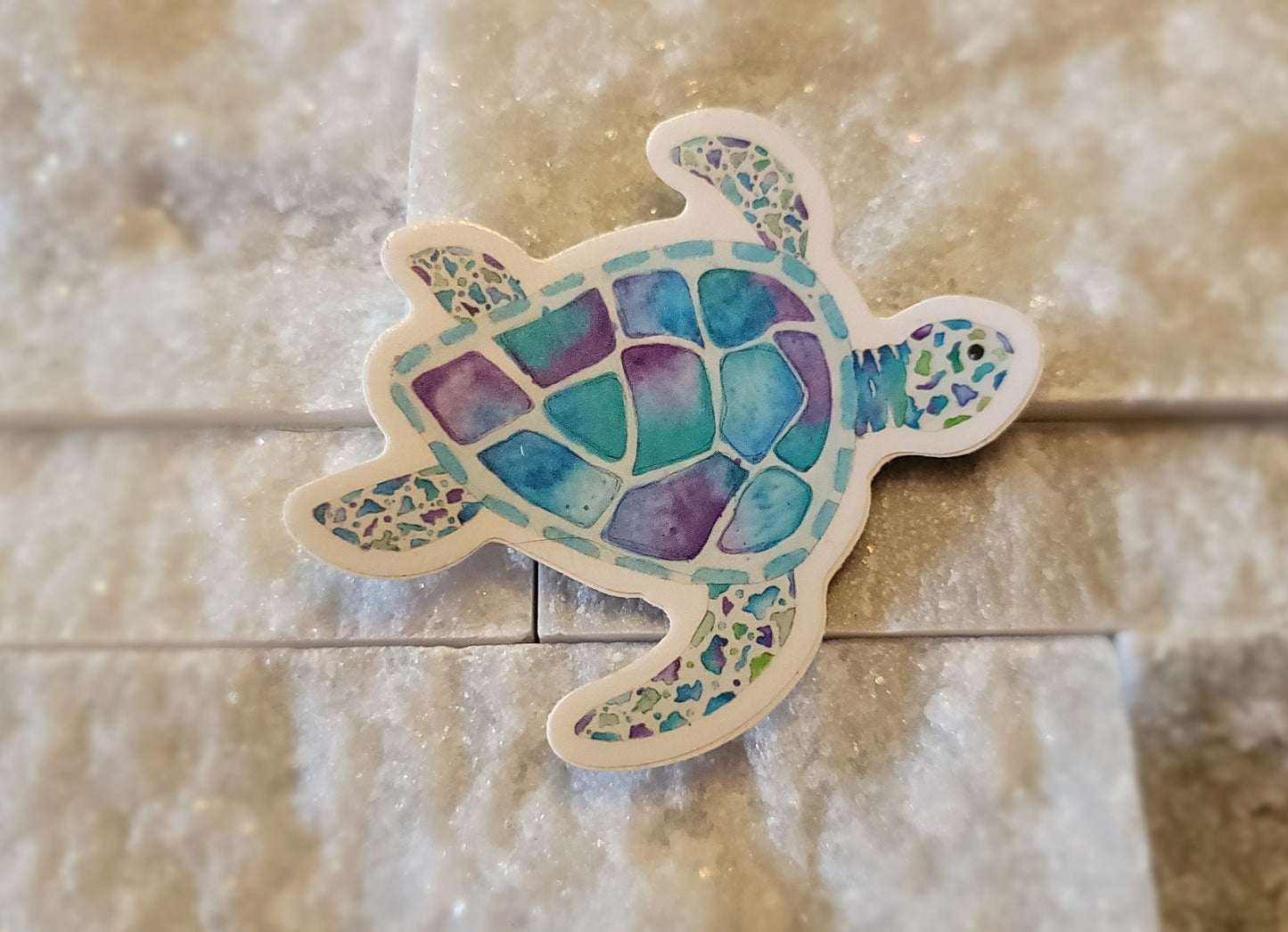 Jewel Turtle Sticker *White Background