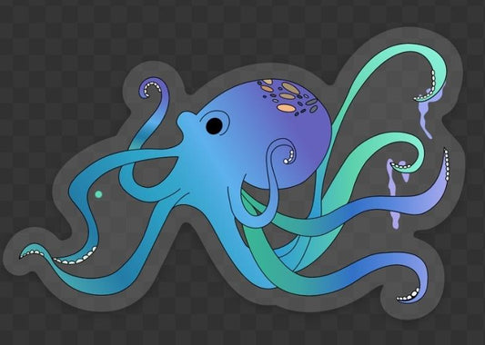 Clear "Eldoris" Octopus Sticker