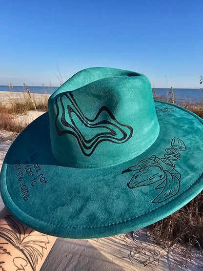 Vivid Distortion Hand Burned Wide Brim