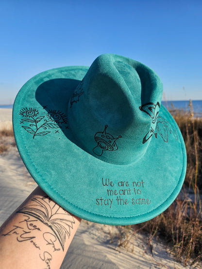 Vivid Distortion Hand Burned Wide Brim