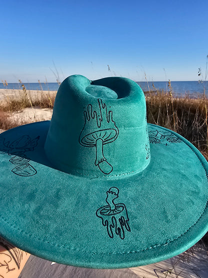 Vivid Distortion Hand Burned Wide Brim