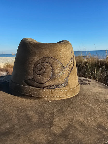 Whimsical Woodlands Hand Burned Wide Brim